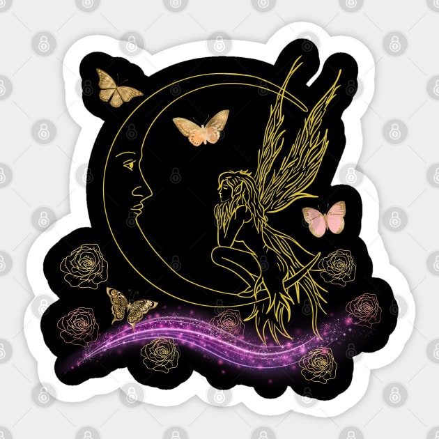 Flower spirits in the forest Sticker by Rubi16